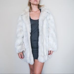 White Faux Fur Coat